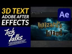 Create Cinematic 3D Text in After Effects – Wizardry-Inspired Tutorial!