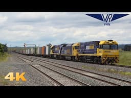 An Afternoon of Trains on the North East: Australian Trains in 4K