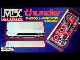 New for 2025 - MTX Audio Thunder TH2500.1 2500W Monoblock Subwoofer Amp Dyno Test and Review