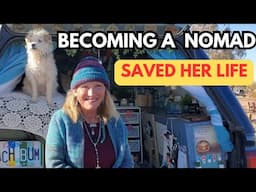 Becoming a solo female nomad truly saved her life!!