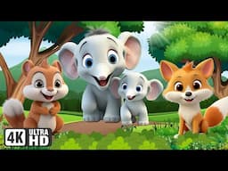 Wild Animal Sounds: Elephant, Fox, Chipmunk, Capybara, Eagle - Animal Videos