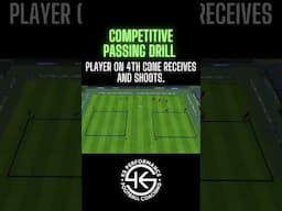 Competitive Passing Drill  #football #soccer #passingdrill