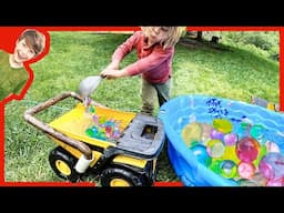 Dump Trucks Hauling Water Beads