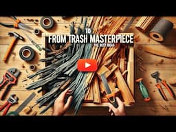 From trash to masterpiece: the best ideas for woodworking from waste.