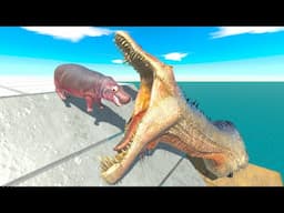 Spinosaurus Head Jump Challenge: Animal Revolt Battle Simulator