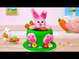 Cute Rabbit Fondant Garden Cake 🐇Miniature Cake Decorating Ideas💝Mini Cakes Making