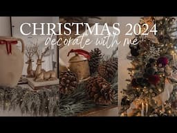 CHRISTMAS DECORATE WITH ME 2024 | CHRISTMAS DECORATING IDEAS 2024 CHRISTMAS TREE & LIVING ROOM 2024