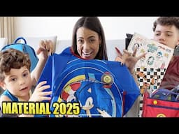 MATERIAL ESCOLAR 2025 COMPLETO DO KAICK E ZYON * Só isso? | Kathy Castricini