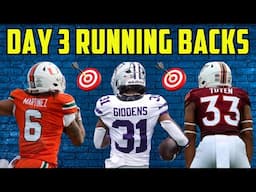 Day 3 RUNNING BACK Targets | Landing Spots Will Matter!!!!!