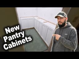 How to Install Wall Cabinets as Base Cabinets | Pantry Storage Idea