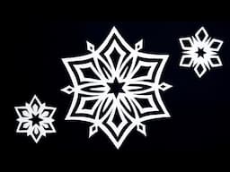 Paper snowflake - How to make a paper snowflake