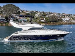 1998 Fairline 42 Phantom flybridge powerboat video walkthrough yacht review By: Ian Van Tuyl