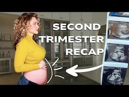 SECOND TRIMESTER RECAP | weight gain, birth plan, nursery tour, glucose test