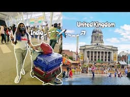 India to United Kingdom student travel | University move-in vlog | Ahmedabad-Dubai-London |