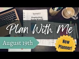 Aug 19 - PLAN WITH ME // First Week of Homeschool! // NEW planner for 2024-2025