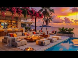 Bossa Nova Jazz and Emotional Comfort at Sunset - Luxury Beachfront Resort with Smooth Jazz