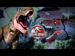 Jurassic Park 3 - Spinosaurus Vs. T-Rex TOY STYLE ||FULL BATTLE|| [HD] #jurassicworldrebirth