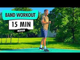 Upper Body Workout With Resistance Band | 15 min | For Football Players