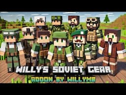 New Army Uniform Mod - Willy's Soviet Gear Addon | Minecraft Pe Mod and Addon Showcase