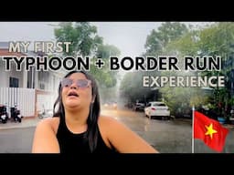 Lynn Visa Laos Border Run with my first Typhoon experience | Living In Da Nang Vietnam Vlog