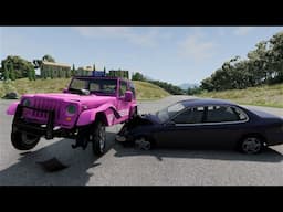 Mobil Hilang Kendali - SATISFYING KECEPATAN PENUH MOBIL SAMPAI HANCUR Beamng.Drive