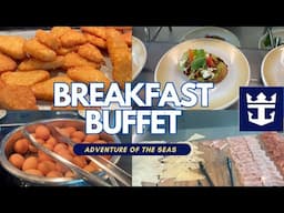 Royal Caribbean breakfast buffet on Adventure of the Seas 4K