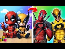 From Birth to Death of Deadpool and Wolverine! Superhroes in Real Life!