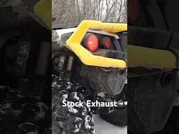 Can am Outlander Stock Vs. HMF Exhaust