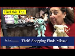 Find this Tag! Beanie Babies, Murano Glass, Fire King, Marx Toys, Avon Bottle - Thrift with Dr. Lori