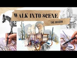 Explore the Wagon Scene! Wild West Sketch Course