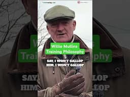 Willie Mullins tells us how much he needs to work his horses #horseracing #irishracing