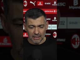 Sérgio Conceição after #MilanRoma 🎙️| #Shorts