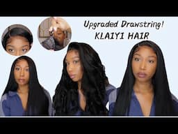 Upgraded Drawstring! The Most Natural Looking Yaki Straight Wig Install For Beginner Ft Klaiyi hair