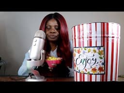 Caramel, Cheese & Butter Popcorn ASMR Eating Sounds