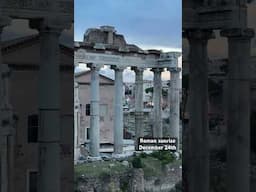 Forum Romanum. Sunrise on Christmas Eve!