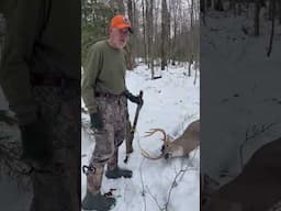 Dragging a buck out with your dad  never gets old!  #shorts #buck #hunting