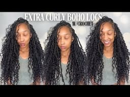 DIY Quick Curly Boho Locs using CROCHET Feat Hot Braids Human Hair