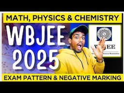 WBJEE 2025 Exam Pattern🔥No Negative Marking❌(WATCH THIS)✅#wbjee2025 #wbjee