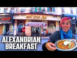 The BEST Egyptian Breakfast in Alexandria! ❤️ | Egypt Vlog 219 | اجمد فطار اسكندراني