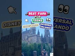 BEST Theme Park for Teens?! 😮🎢 (Disney World vs. Universal Orlando)