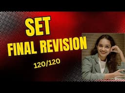 SET EXAM FINAL REVISION. SURE SHOT QUESTIONS SET EXAM . FEBRUARY 2