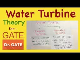 GATE 2019 | Fluid Machinery | Hydraulic Turbine | Water Turbine