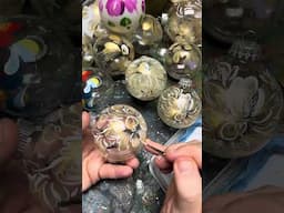 Christmas ornament detail Fun and Rosemaling classes information - ASMR video - Art of Lise