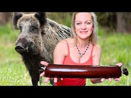 Hunting Queen Blast Wild Hogs! She Eats Hogs Like This