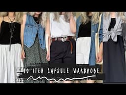 10 Item Summer CAPSULE WARDROBE l Sustainable Fashion Travel Capsule