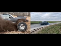 98 Toyota Camry burnouts and rippin and 4.8 ls swapped jeep!