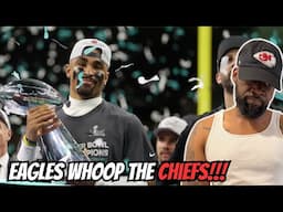 CHIEFS FAN REACTS TO!! Chiefs vs. Philadelphia Eagles | Super Bowl LIX Game Highlights!