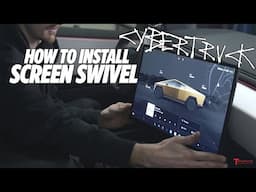 Cybertruck Center Screen "4-Way Swivel" Mount - DIY Step-by-Step Installation Instructions - How To!