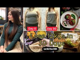 DECEMBER WEIGHT LOSS CHALLENGE | LOSE 12KGS IN 30 DAYS🔥DIET PLAN + EXERCISE at home