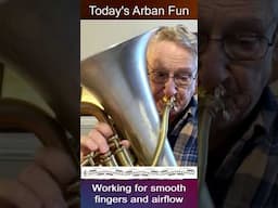 Arban Scale Exercise; Working for Smoothness.. Euphonium, Cornet, Trumpet, Tuba, Baritone Horn